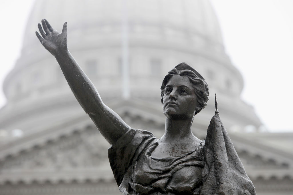 Forward statue